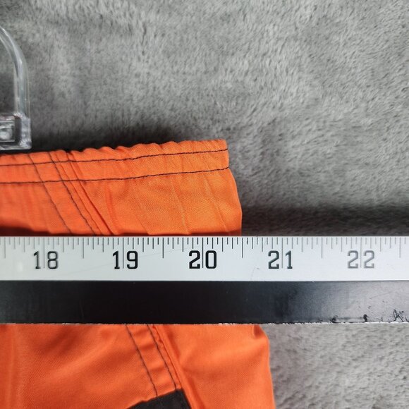 Men's Nike Black & Orange Athletic Shorts 9" Inseam Size XL - Picture 10 of 13